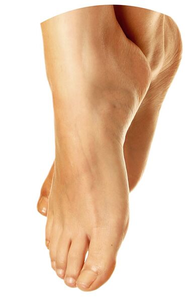 Pēdu veselība ar acīmredzamu